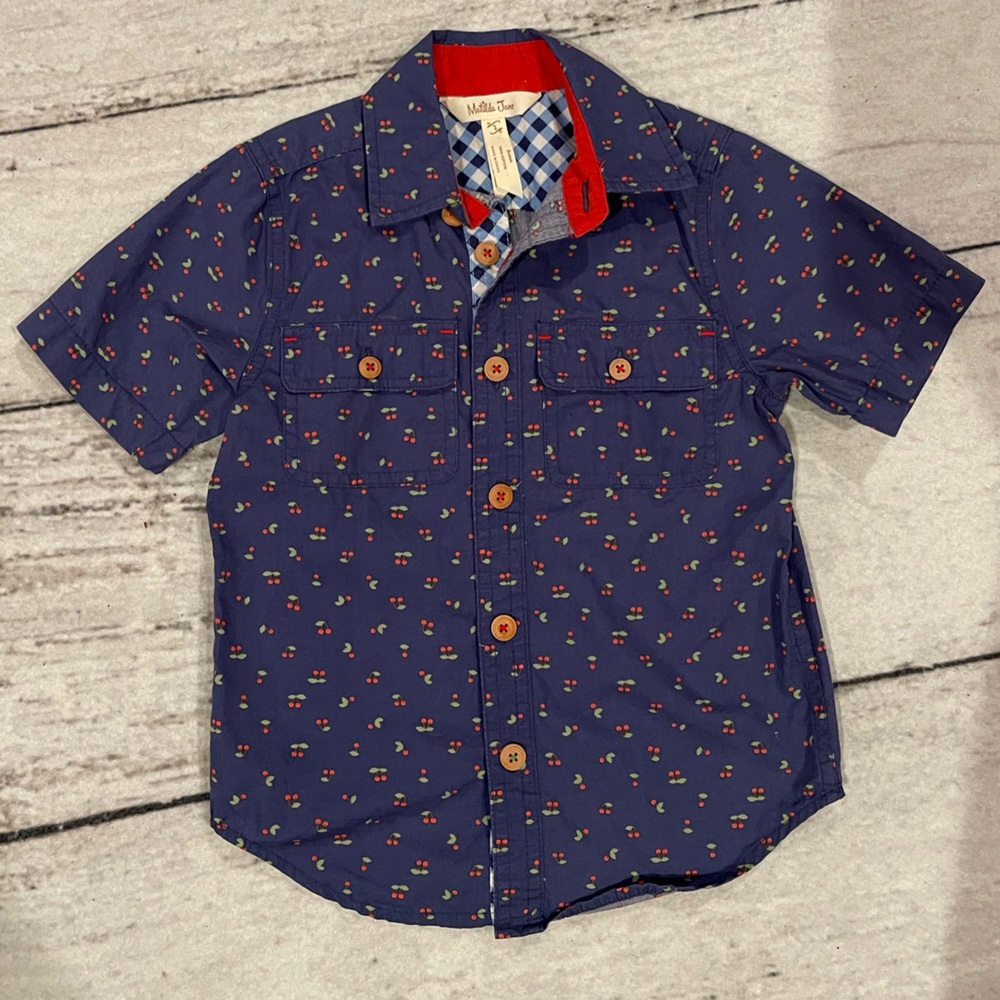 2t Matilda Jane Cherry on Top Shirt button down